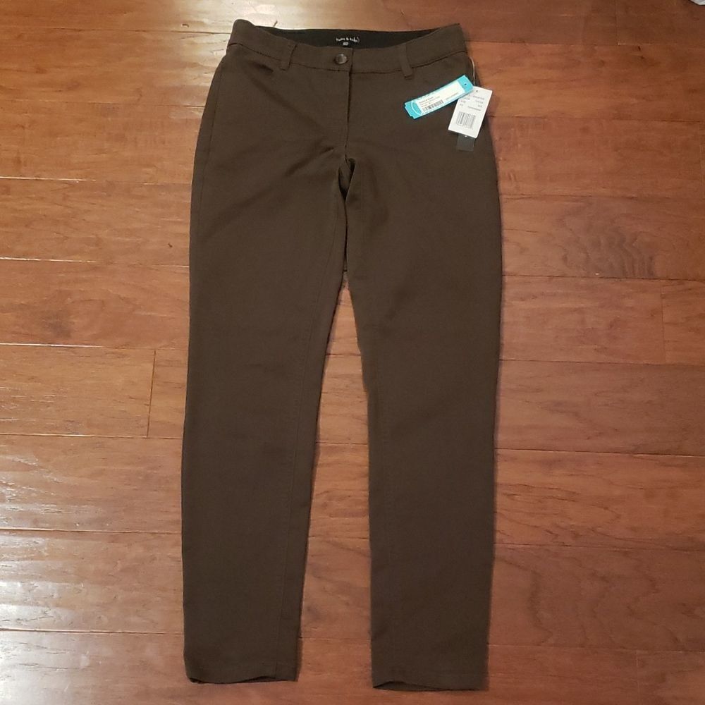 Stitch Fix | Violets and Roses Harrietta Skinny Dress Pant Brown Size 0 NEW